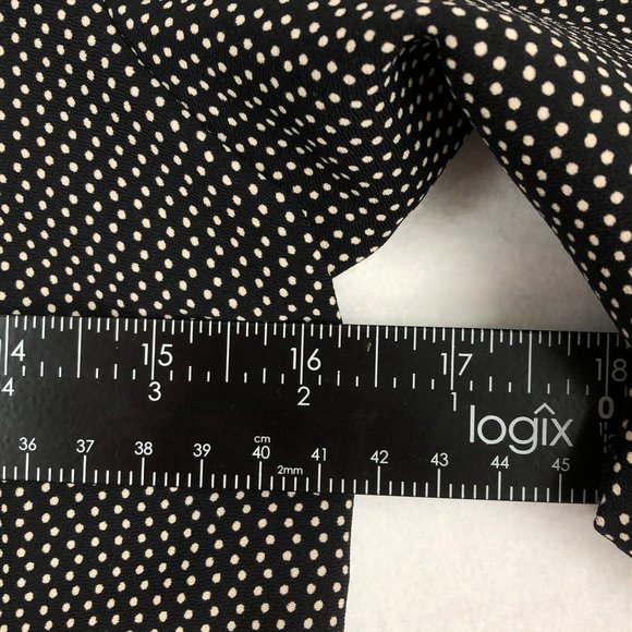 Ann Taylor Women's Size 00P 3/4 Sleeve Black Off White Printed Sheath Dress - Picture 4 of 9